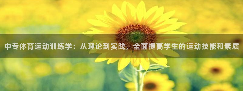 风速体育老板是谁：中专体育运动训练学：从理论到实践，全面提高学生的运动技能和素质