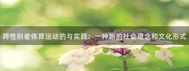 风速体育：跨性别者体育运动的与实践：一种新的社会理念和文化形式